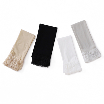 Moteriška Ice Silk UV rankovė su vienos pusės nėrinių kraštu - UV apsauga, lengva, tinkama vasarai, pavasariui ir rudeniui