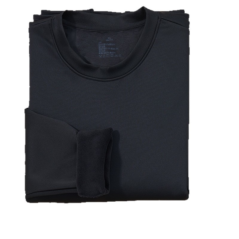 Unisex majica s guščjim puhom, dugi rukavi, okrugli izrez, topao temeljni sloj