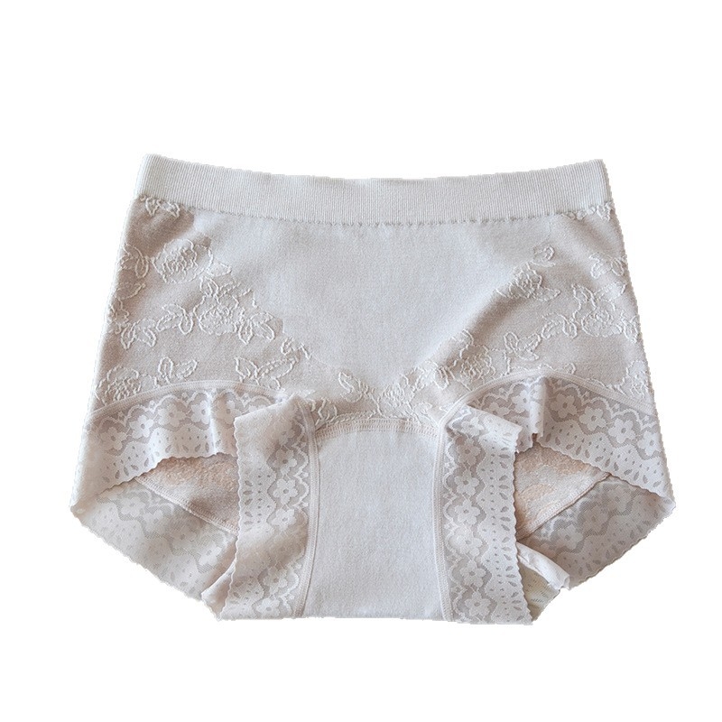 Ženske gaće s visokim strukom i podizanjem stražnjice, prozračne; glavni materijal viskoza, podstava od Mulberry Silk, floralni jacquard uzorak