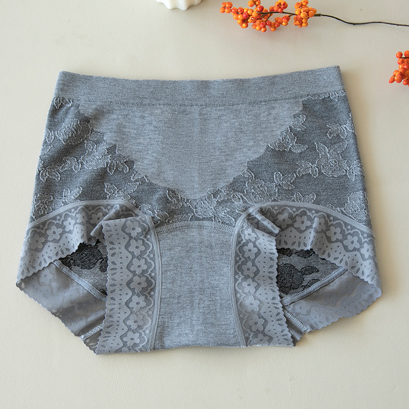 Ženske gaće s visokim strukom i podizanjem stražnjice, prozračne; glavni materijal viskoza, podstava od Mulberry Silk, floralni jacquard uzorak