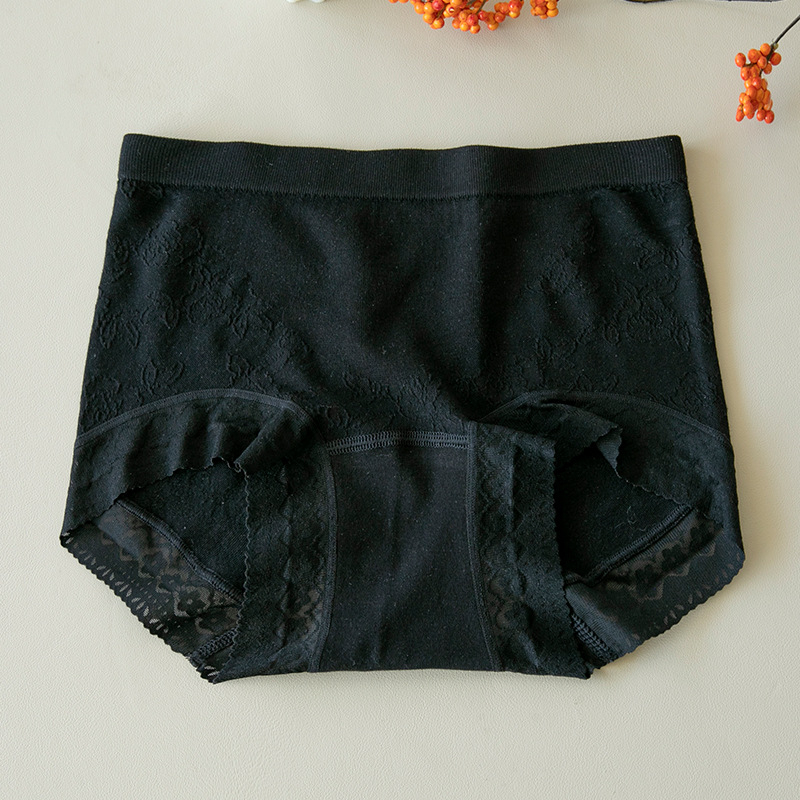 Ženske gaće s visokim strukom i podizanjem stražnjice, prozračne; glavni materijal viskoza, podstava od Mulberry Silk, floralni jacquard uzorak