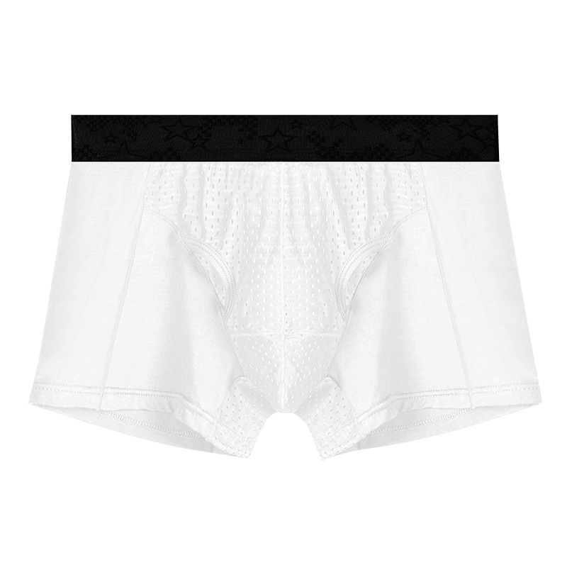 Ανδρικά εσώρουχα με στήριξη όρχεων και διαχωρισμό σε στιλ bullet, Ice Silk θήκη για φλεβικούς κιρσούς | διαπνοή, βισκόζη, πλεκτό ύφασμα, επένδυση νάιλον, μέση μεσαία