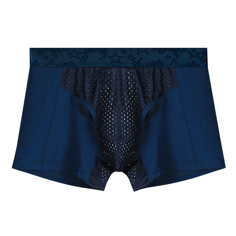 Ανδρικά εσώρουχα με στήριξη όρχεων και διαχωρισμό σε στιλ bullet, Ice Silk θήκη για φλεβικούς κιρσούς | διαπνοή, βισκόζη, πλεκτό ύφασμα, επένδυση νάιλον, μέση μεσαία