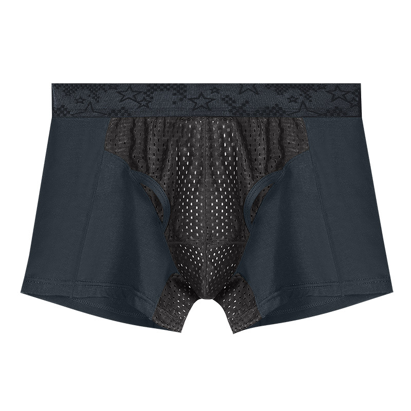 Ανδρικά εσώρουχα με στήριξη όρχεων και διαχωρισμό σε στιλ bullet, Ice Silk θήκη για φλεβικούς κιρσούς | διαπνοή, βισκόζη, πλεκτό ύφασμα, επένδυση νάιλον, μέση μεσαία