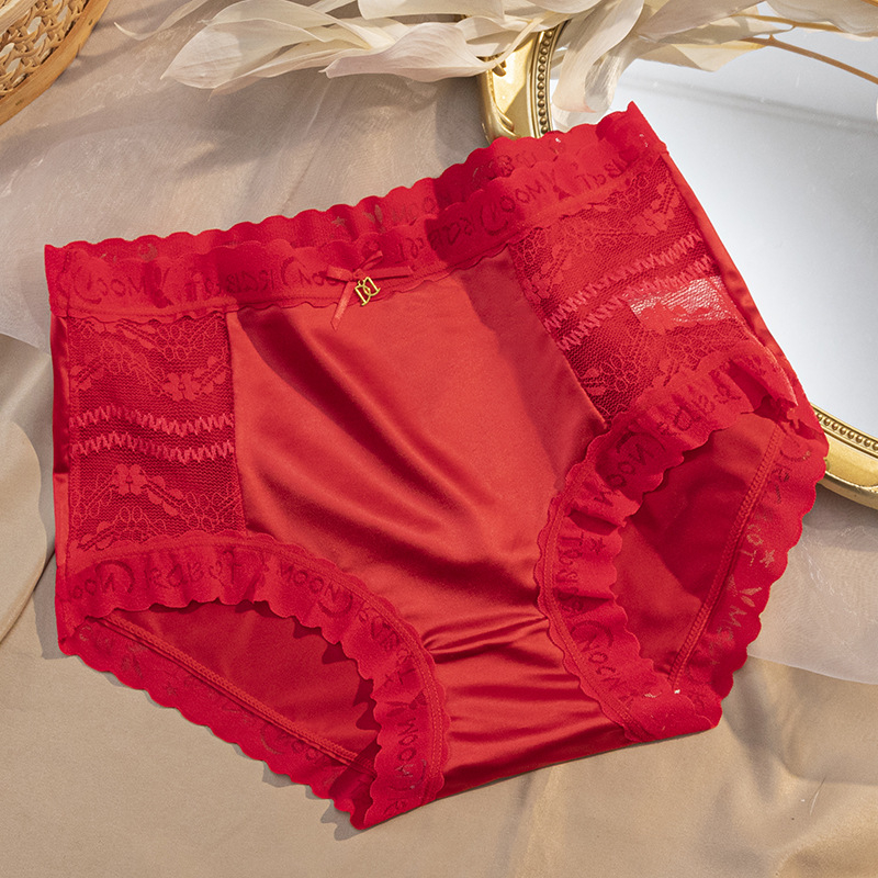 Lenjerie intimă pentru femei, talie medie, din ice silk nylon, căptușeală din bumbac în zona intimă, respirantă, antibacteriană