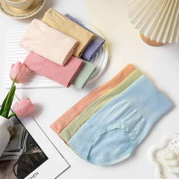 Chiloți femei talie înaltă, fără cusături, pentru controlul abdomenului, din poliester, tricot