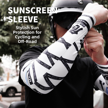 Išorinė rankovė su UV apsauga — be siūlės, Ice Silk audinys, dryžuotas raštas, pritaikomas su logotipu, suaugusiems unisex