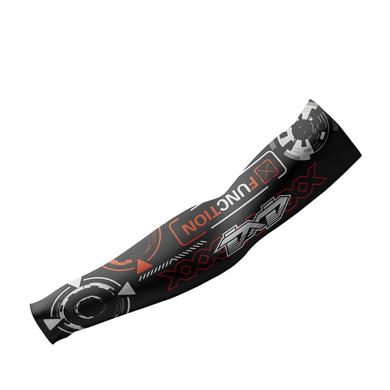 Išorinė rankovė su UV apsauga — be siūlės, Ice Silk audinys, dryžuotas raštas, pritaikomas su logotipu, suaugusiems unisex