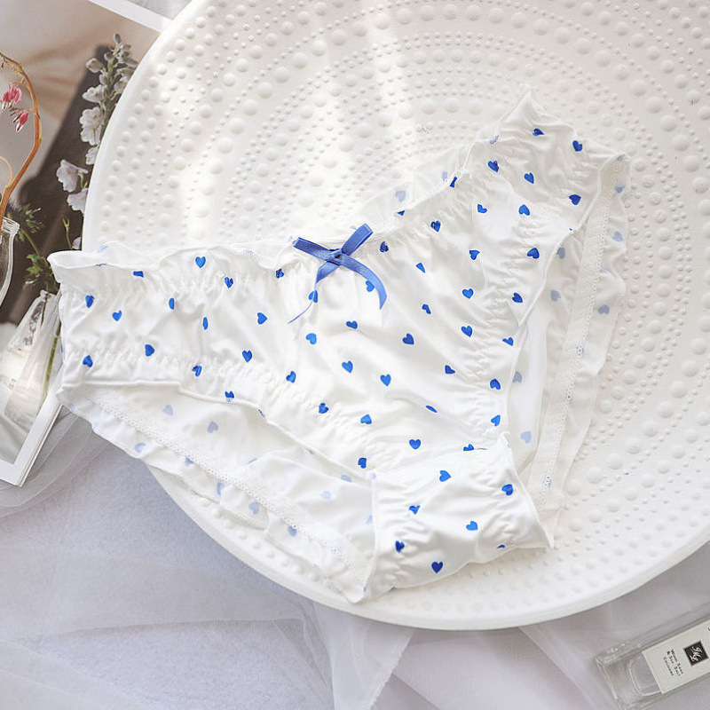 Ženske gaćice za plus veličinu, japanski stil, milk silk materijal, elastične, s mašnicom