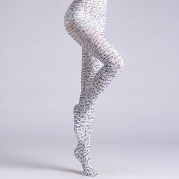 LEOPARDLADY Καλσόν από μίξη υφασμάτων με αγγλική εκτύπωση, μεσαίας πυκνότητας, 90-95% πολυεστέρα