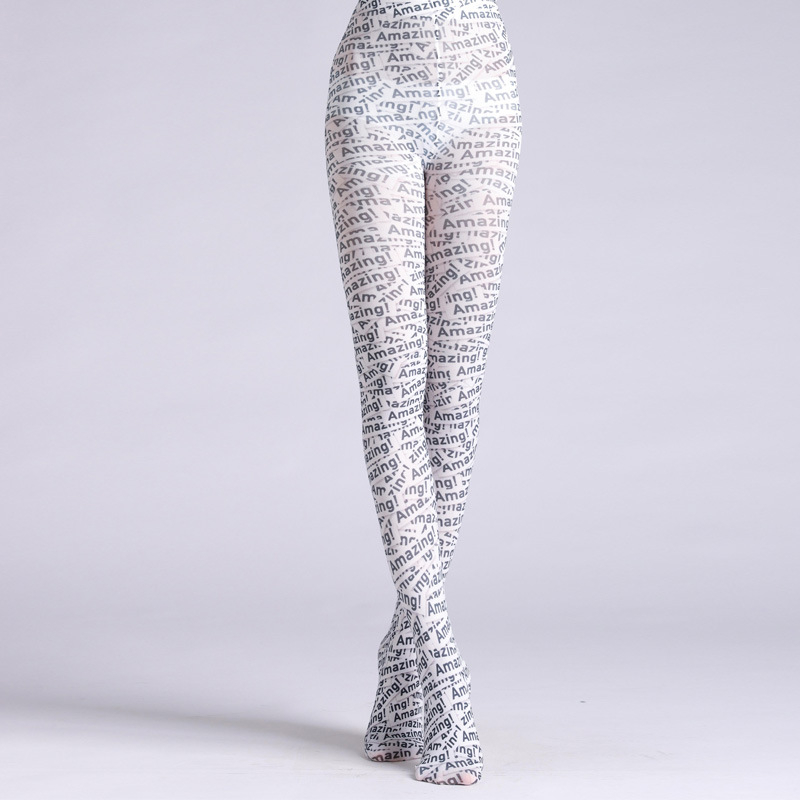 LEOPARDLADY Καλσόν από μίξη υφασμάτων με αγγλική εκτύπωση, μεσαίας πυκνότητας, 90-95% πολυεστέρα