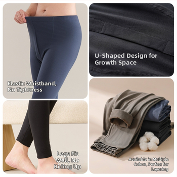 Nohavice z bavlny pre tínedžerov: brusený materiál, 95% česaná bavlna, stredná výška pásu, manžety, antibakteriálne, stredná tepelná izolácia