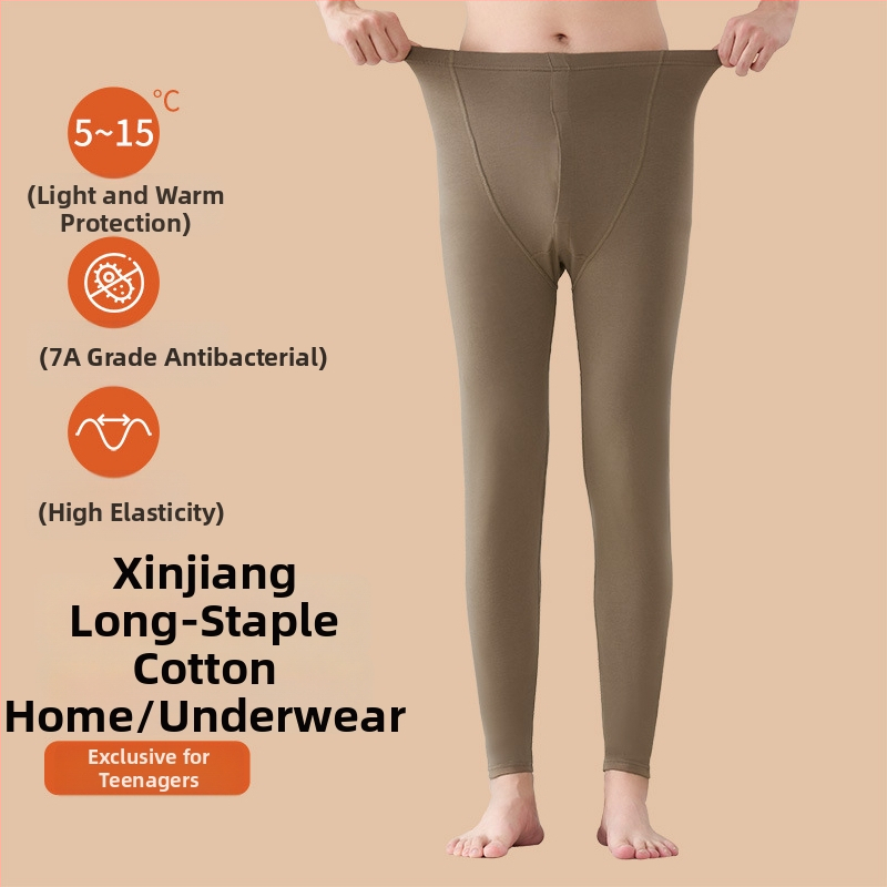 Nohavice z bavlny pre tínedžerov: brusený materiál, 95% česaná bavlna, stredná výška pásu, manžety, antibakteriálne, stredná tepelná izolácia