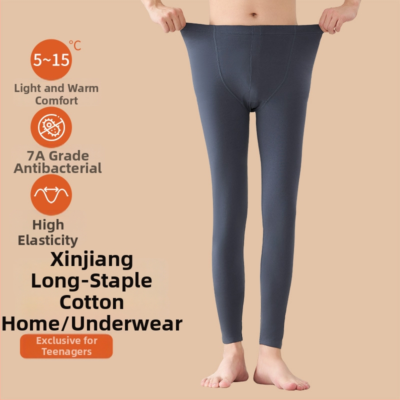 Nohavice z bavlny pre tínedžerov: brusený materiál, 95% česaná bavlna, stredná výška pásu, manžety, antibakteriálne, stredná tepelná izolácia