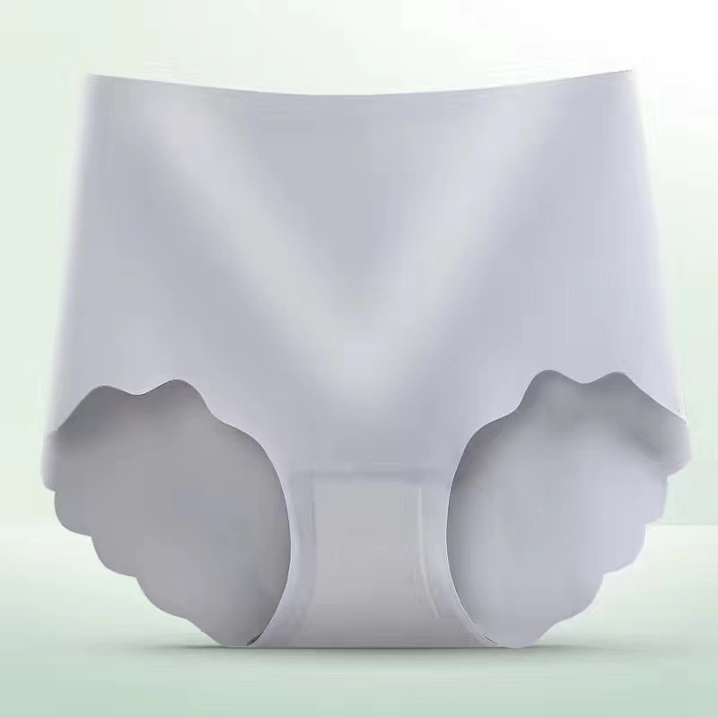 Ice Silk bešavne ženske gaćice s visokim pojasom za oblikovanje tijela i podizanje stražnjice, s antibakterijskom grafen unutarnjom podstavom, veličina plus