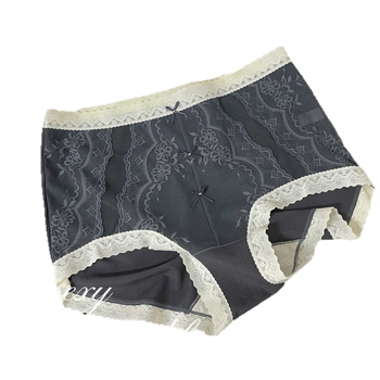 Damske gaćice visokog struka od Lyocell, čipka, s efektom podizanja stražnjice, jacquard tkanina, podstava od recikliranih vlakana