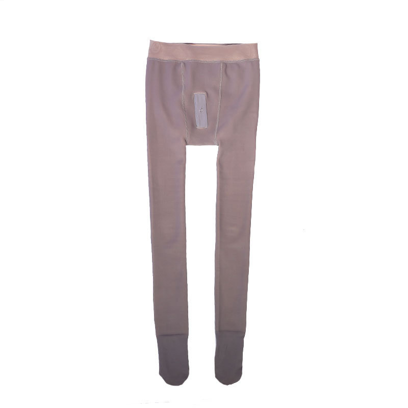 Ανδρικά θερμικά καλσόν με επένδυση φλίς, νάιλον, υπερπαχιές, με πόδι