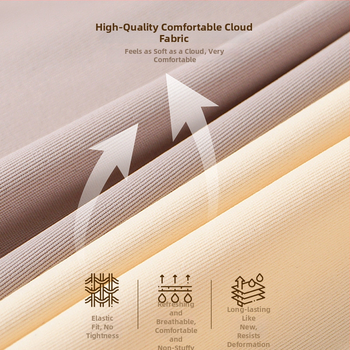 Saugūs šortai su aukštu juosmeniu, antibakterinė įdėklas kirkšnies srityje, kvėpuojantis Jacquard ice silk audinys, 80% nailonas, kirkšnies pamušalas 96% viskozė 4% elastanas