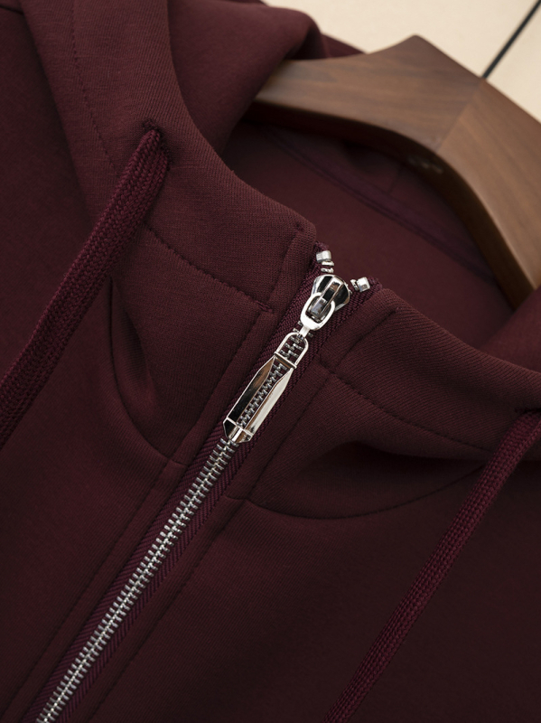 Korejskog stila kapuljačasti kardigan-vest sa zipom, pleteni, duljina 50–65 cm, pamukova smjesa 50–70%