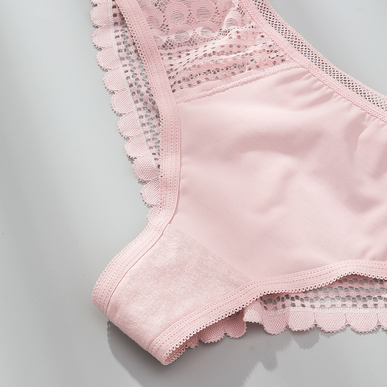 Ženske gaćice od pamuka bezšivne, brazil stil, niska linija struka, jacquard tkanina, 80–90% pamuka