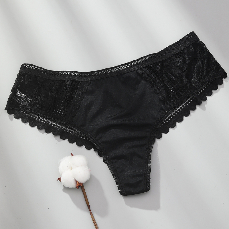 Ženske gaćice od pamuka bezšivne, brazil stil, niska linija struka, jacquard tkanina, 80–90% pamuka