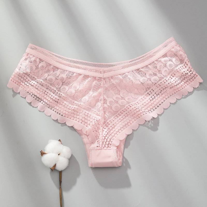 Ženske gaćice od pamuka bezšivne, brazil stil, niska linija struka, jacquard tkanina, 80–90% pamuka