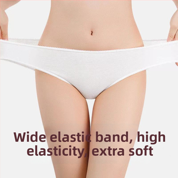 Damske jednokratne pamučne trokutaste gaćice, individualno zapakirane, za majčinstvo/postporođajne, bezšivne, srednji pojas