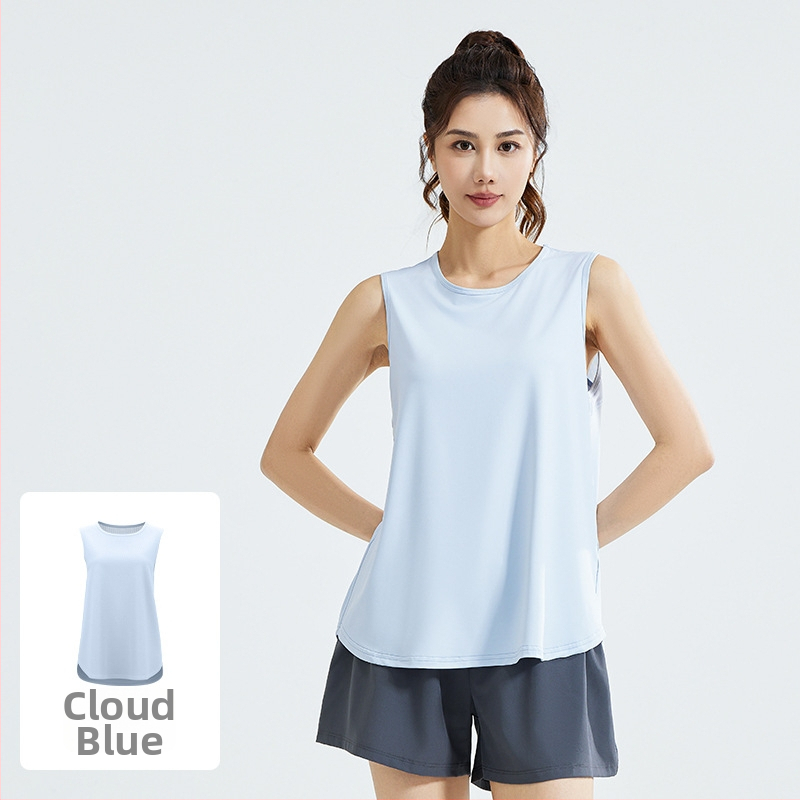 Női lélegző, ujjatlan mellény hálós hátsó résszel, laza szabású; poliészter szálas anyag; 88% poliészter