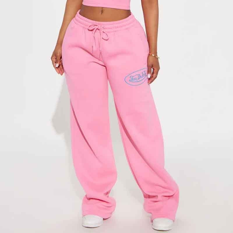 Set din două piese pentru femei hip-hop streetwear: top fără mâneci brodat cu text și pantaloni; croială Slim; poliester 70–80%