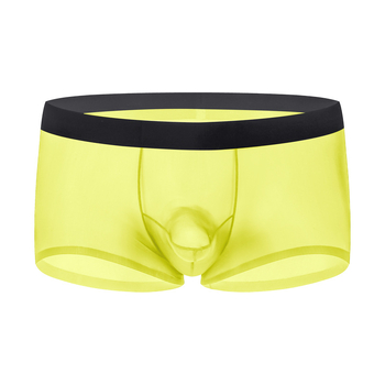 Férfi ice silk boxeralsó, gyorsan száradó, elválasztó elrendezés, háromdimenziós szabás, nylon anyag