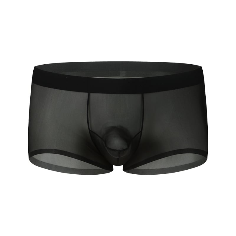 Férfi ice silk boxeralsó, gyorsan száradó, elválasztó elrendezés, háromdimenziós szabás, nylon anyag