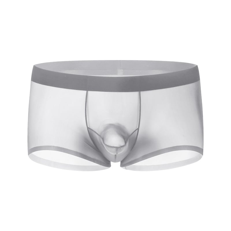 Férfi ice silk boxeralsó, gyorsan száradó, elválasztó elrendezés, háromdimenziós szabás, nylon anyag