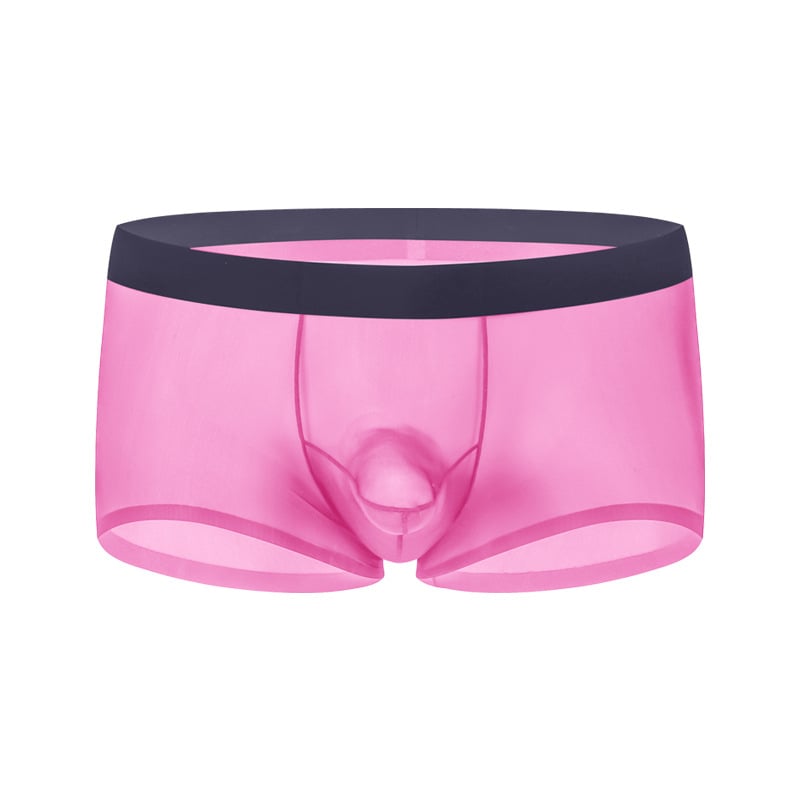 Férfi ice silk boxeralsó, gyorsan száradó, elválasztó elrendezés, háromdimenziós szabás, nylon anyag