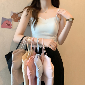 Bezrameni top za prsa s punim čašicama, tanke oblikovane čašice, Ice Silk tkanina, najlon smjesa, prozračan