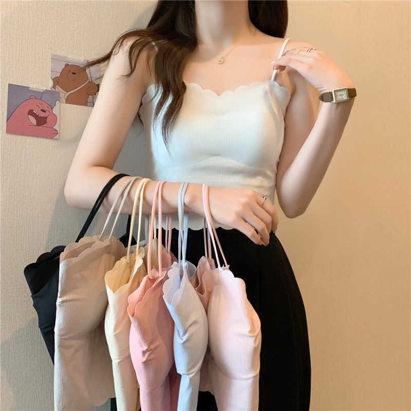 Bezrameni top za prsa s punim čašicama, tanke oblikovane čašice, Ice Silk tkanina, najlon smjesa, prozračan