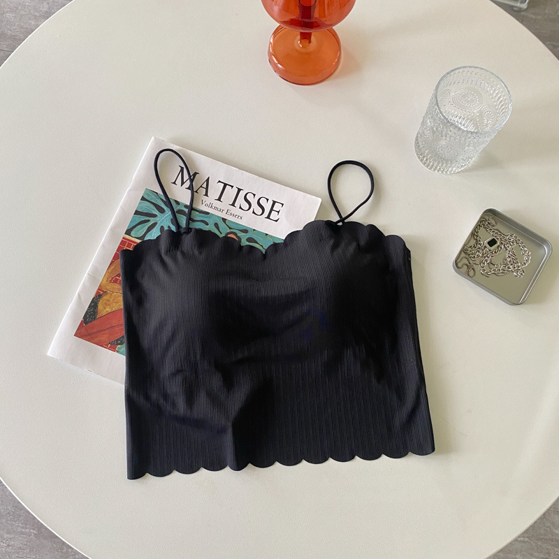 Bezrameni top za prsa s punim čašicama, tanke oblikovane čašice, Ice Silk tkanina, najlon smjesa, prozračan