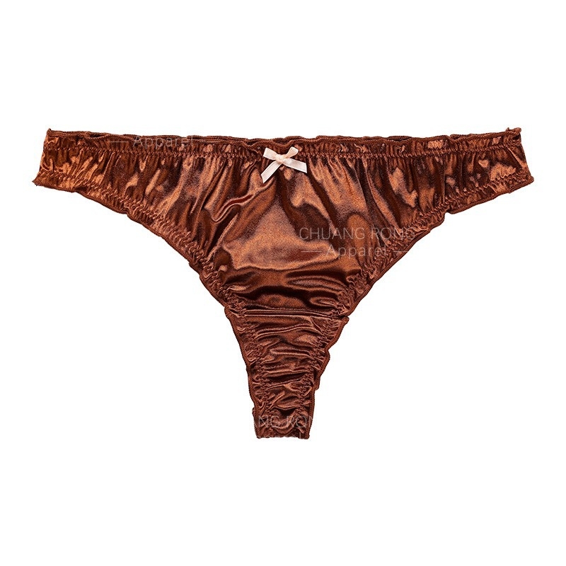 Moteriškos nailoninės thong kelnaitės su medvilnine įdėkline, žemas juosmuo, kvėpuojančios, greitai džiūsta, paprastas audinys