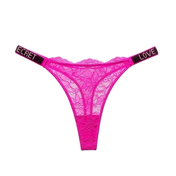 Tanga pentru femei, material ice silk, țesătură principală nylon, căptușeală din bumbac, talie medie