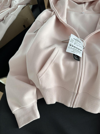 Hanorac cardigan cu capuz pentru femei, croială lejeră, lungime scurtă, material bumbac-spandex, mâneci lungi