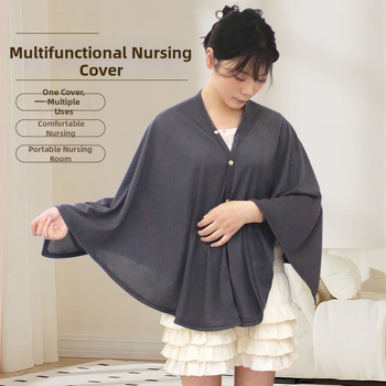 Κάλυμμα θηλασμού για εγκύους — διαπνέον πολυεστερικό ύφασμα, υπερ-λεπτό 81–100 g/m², βασικό 70–80% πολυεστέρας, μανίκια 3/4, πολυλειτουργικό ελαφρύ σάλι για θηλασμό σε όλες τις εποχές