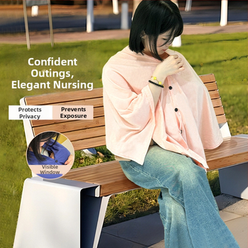 Κάλυμμα θηλασμού για εγκύους — διαπνέον πολυεστερικό ύφασμα, υπερ-λεπτό 81–100 g/m², βασικό 70–80% πολυεστέρας, μανίκια 3/4, πολυλειτουργικό ελαφρύ σάλι για θηλασμό σε όλες τις εποχές