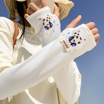 Rukavne zaštite od sunca za ljeto, opuštene, prozračne Ice Silk tkanine, minimalistički dizajn, mješavina poliestera, sadržaj 11–20%