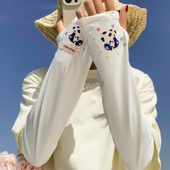 Rukavne zaštite od sunca za ljeto, opuštene, prozračne Ice Silk tkanine, minimalistički dizajn, mješavina poliestera, sadržaj 11–20%