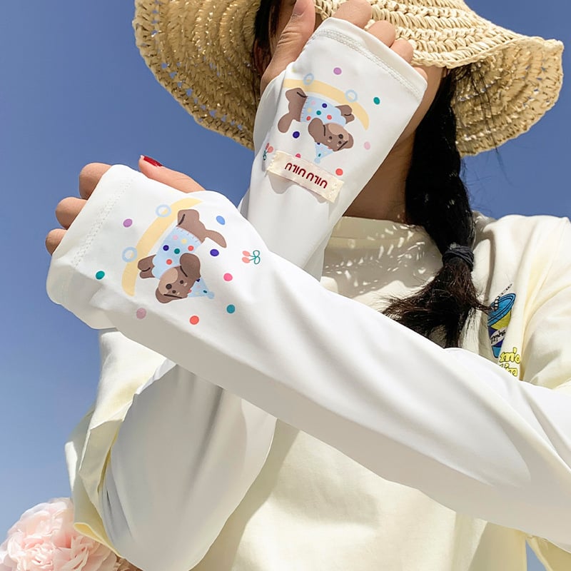 Rukavne zaštite od sunca za ljeto, opuštene, prozračne Ice Silk tkanine, minimalistički dizajn, mješavina poliestera, sadržaj 11–20%