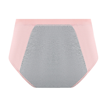 Vaikams skirtos medvilninės menstruacijų kelnaitės, aukštas liemuo, be siūlių, pagrindinis audinys 95% medvilnė, intarpas 100% medvilnė