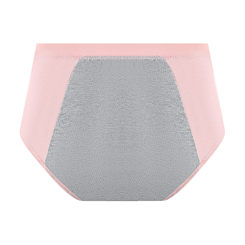 Vaikams skirtos medvilninės menstruacijų kelnaitės, aukštas liemuo, be siūlių, pagrindinis audinys 95% medvilnė, intarpas 100% medvilnė