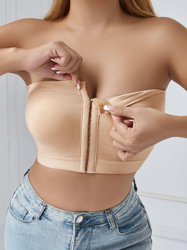 Найлонов безшевен сутиен за оформяне на тялото, без жици, пълна чашка