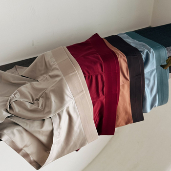 Muške trokutaste gaće od ice silk, prozračne, srednje pojas, glavni materijal: najlon 70–80%.