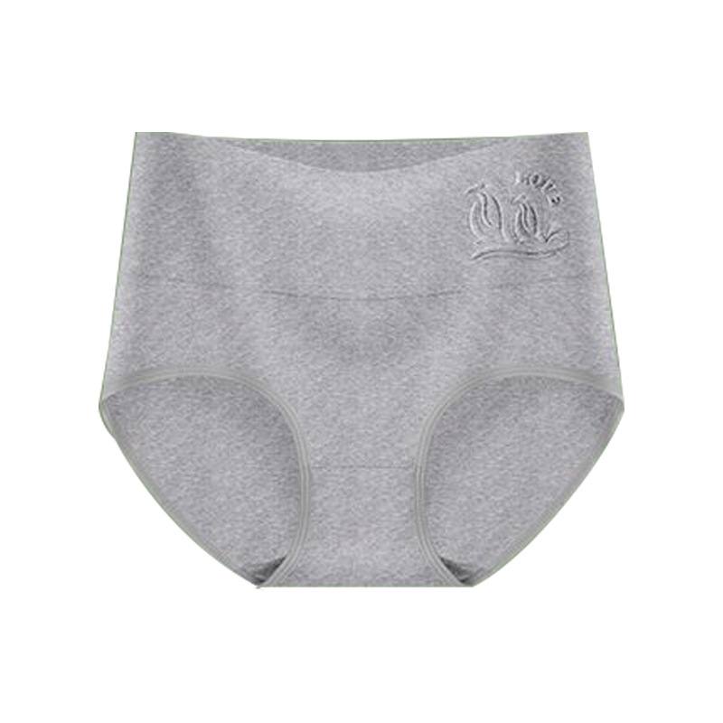 Chiloți de damă din bumbac, talie înaltă, susținere a abdomenului, respirabili, antibacterieni