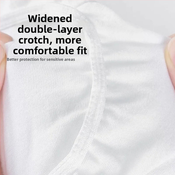 Hans ühekordsed meeste aluspüksid – peamine materjal: nailon; kirkšnies vooder: spandeks; madal talje; stiil: C-tüüp/ne nähtamatu; sobib kõigile aastaaegadele; pakk sisaldab 5 paari kotis